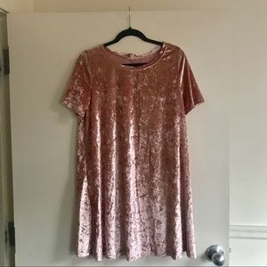 **12 HOUR SALE** Millennial pink velvet dress